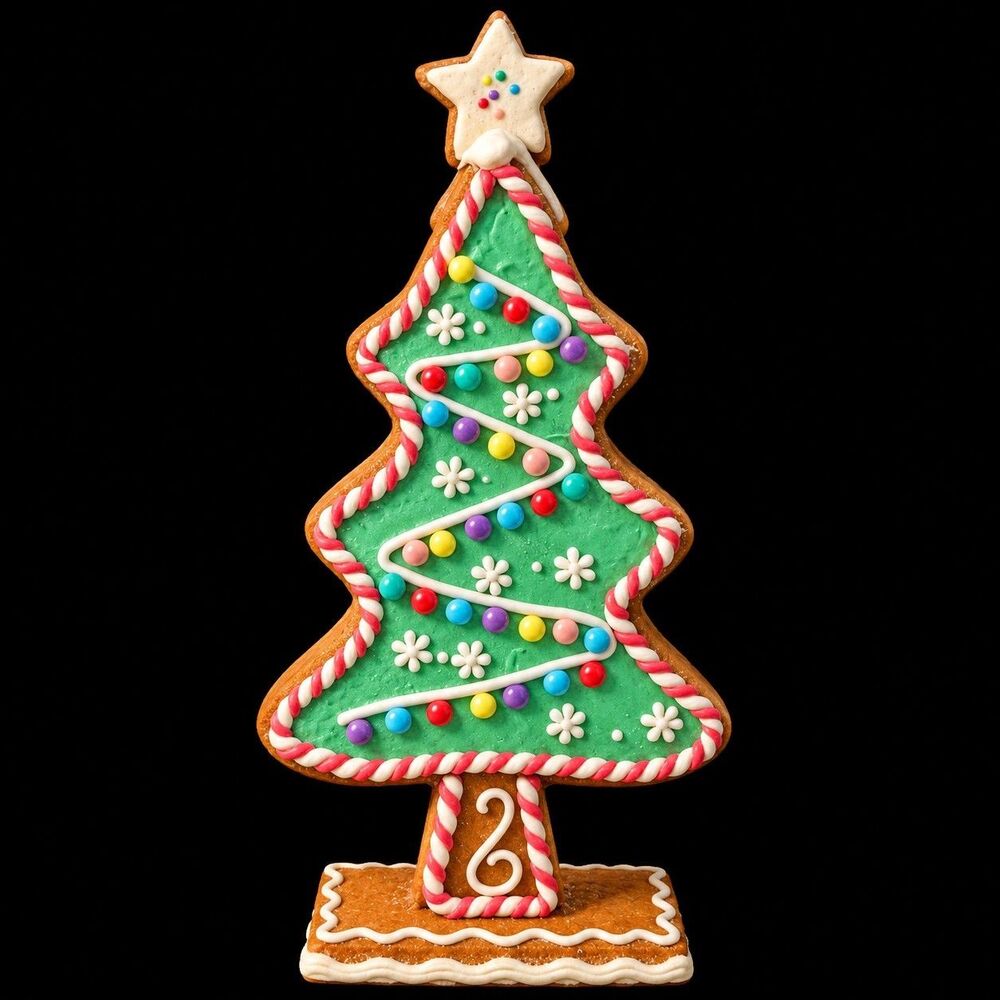 Cupcakes & Cashmere Gingerbread Candyland Tree, Candyland Christmas, 17” NEW